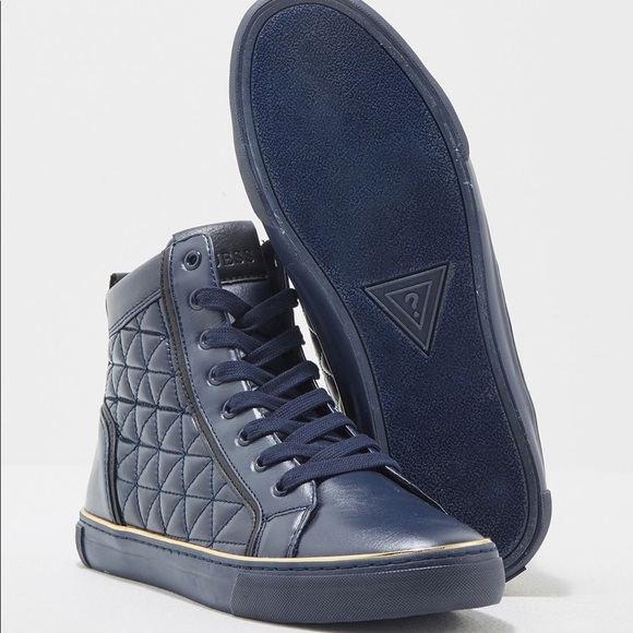 guess mens high top sneakers